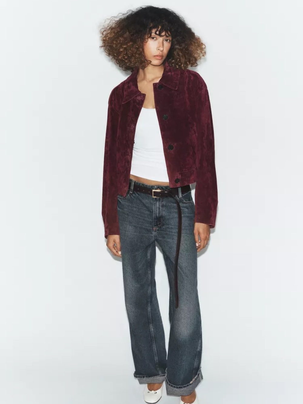 NWT Zara 100% SUEDE LEATHER JACKET